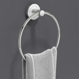 Towel Ring for Bathroom/Wash Basin/Napkin-Towel Hanger Pack 1 Towel Holder Silver Towel Holder-32