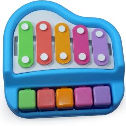 2 in 1 Mini Xylophone and Piano Toy with Colorful Keys for Toddlers-image-49