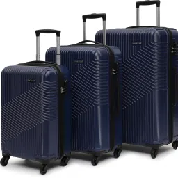 Hard Body Set of 3 Luggage 4 Wheels - Cairo - Blue-image-98