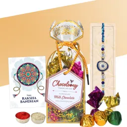 20 Pcs Chocolate Rakhi Gift Pack| Rakhi Gift for Brother Rakhi Gift Hamper Paper Gift Box-image-73