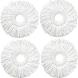 High Quality Microfiber Spin Mop refill 360 White Refill EXTRA COTTON PREMIUM QUALITY GUARANTEED MOP REFILL PACK OF 4 Mop Refill-image-0
