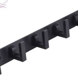Premium Stainless Steel 6 Pin Cloth Hanger Wall Mounted Bathroom Cloth Hanger,Coth Wall Hook,Door Hooks Rail for Hanging Keys,Clothes,Towel (Pack of 1) BLACK WITH 2 J HOOKS Door Hanger-picture-27