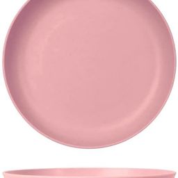 olwick 23cm Wheat Straw Dinner Plate, Hard Plastic Reuse Dishwasher Safe Plates(pink) Dinner Plate-picture-37