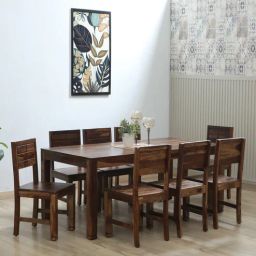 woodsworth from pepperfry Segur Sheesham Wood 8 Seater Dining Set In Provincial Teak Finish-picture-20