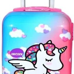 Small Cabin Suitcase (45 cm) 4 Wheels - Kid's 17-Inch Rolling Suitcase | Non-Breakable 4-Wheel Travel Trolley Bag - Purple-image-28