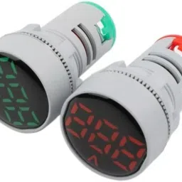 2 pcs 22mm Round AC 50-500V Volt Voltage Meter Monitor LED Indicator RED&GREEN Voltmeter-image-74