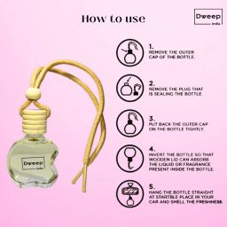 dweep india Royal Rose Car Freshener Diffuser image 3