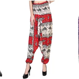 narnari Printed Rayon Women Harem Pants-picture-43