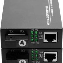 RAMEX Ethernet to Fiber Converter 10/100Mbps RJ45 to 100Base-FX SMSF 20KM 1 Ports 1000 Mbps Network Switch-84