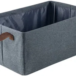 Polyester Pants Jeans Storage Box Portable Sweater Storage Organizers | Fabric | Grey 78 Storage Basket-7