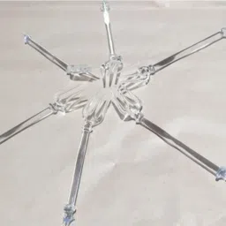 smgi Set of 6 Glass Fork Marble Fruit Fork, Salad Fork, Baby Fork, Dessert Fork, Serving Fork, Dinner Fork Set image 3