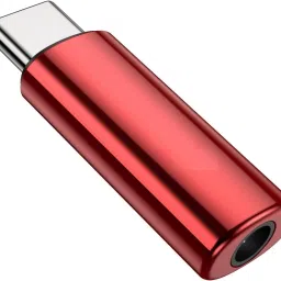 KAELAN Red Type C to 3.5mm Audio Jack Connector Stereo Jack to Type C 3.5 mm Red Phone Converter-0