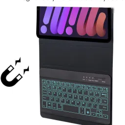 FKU Ultra Slim Wireless Bluetooth Keyboard RGB 7 Colors Backlit Rechargeable Bluetooth Standard Laptop Keyboard Compatible with Desktop, Laptop, Mac image 3
