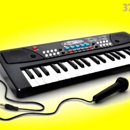 37-Key Musical Piano Keyboard with Microphone 430A1 Song Record Feaure_L734-image-86