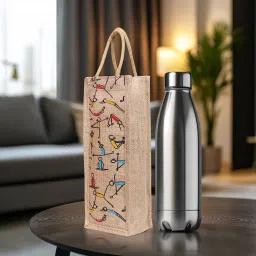 Handbag bottle jute cover eco-friendly product wine bottle cover-image-51