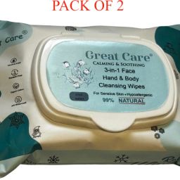COOL WATER FACE HAND & BODY CLEANSING WIPES-image-2