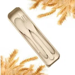 Wheat Straw Cutlery Set,Utensils for Travel,Work,Picnic,Camping And Daily Use Polypropylene, Plastic Dessert Knife-image-81