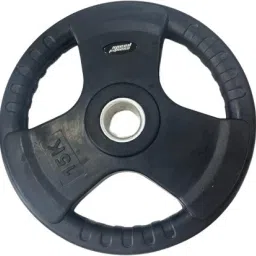 30 kg Speed Fitness Rubber Coated & Integrated Metal Grip - Black Weight Plate 30 kg Home Gym Combo-image-83