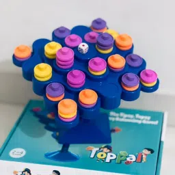 goyal's Games Topple, Strategy Balancing and Skill Tabletop Game, Stack 5 in A Row image 2
