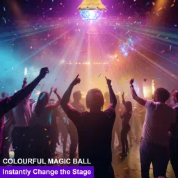 Golden LED Bulb for Room Decor & Celebrations | Pack of 1 Single Disco Ball-image-65