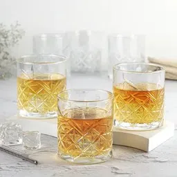 manthan (Pack of 6) NA Glass Set Whisky Glass-picture-0