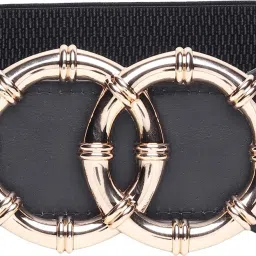 Women Black Canvas Belt-image-95