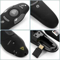 Nsinc Wireless USB Word Powerpoint Presenter PPT Teach Red Laser Pointer Pen Presentation Pointer Presenter image 5