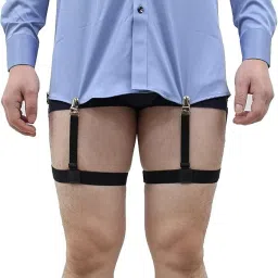 JS Enterprises ™ Shirt Stays For Men, Shirt Holder For Men, Adjustable Elastic Shirt Garter-33