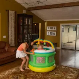 Inflatable (IND*741) Baby Playpen with Free Pump, 52221 Inflatable Swimming Pool-46