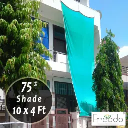 Sun Shade Net 10 X 4 ft cotton webbing 75% Portable Green House-21