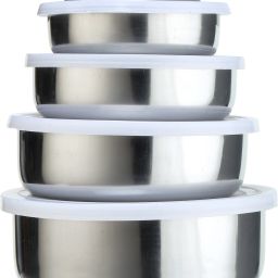 Stainless Steel Mixing Bowl 5Pcs Stainless Steel Mixing Bowl With Airtight Lids Bowls-image-3