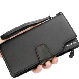 Women Casual, Ethnic, Evening/Party, Formal, Travel, Trendy Black Genuine Leather Wallet-image-95