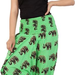 Animal Print Cotton Blend Women Harem Pants-image-36