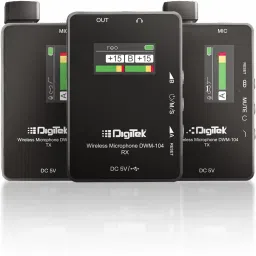 DIGITEK DWM-104 Wireless 2.4G Transmission Dual Output Modes, Noise Cancellation, ANC Camera Microphone-image-8