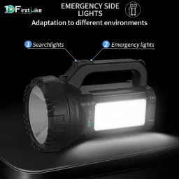 idoleshop Rechargeable Bright Led Torch Light With Side Tube Laser Long Range High Power Search LightTorch Torch image 5