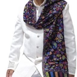 KASHMIR HANDLOOM Pashmina Woven Men Shawl-image-14