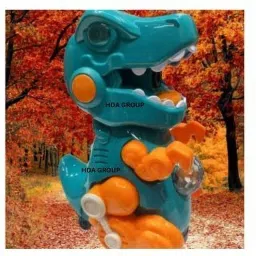 adhira toys Dinosaur Bubble Maker Machine with Colorful LED Lights Musical & Walking Dino image 2
