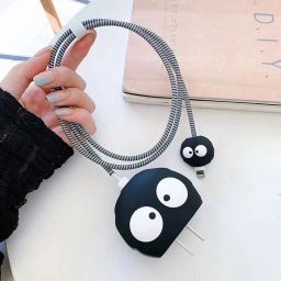 Coverskart Charger Cover for iPhone 18W-20W Charger 3D Cartoon Design Funny Bhoot Case Cable Protector-image-69
