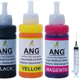 Ang Refill ink for PG 740, CL 741, PG 745, CL 746, PG 47, CL 57, PG 88, CL 98 Black + Tri Color Combo Pack Ink Cartridge-image-33