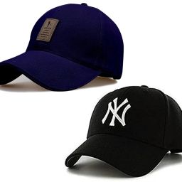 Solid, Self Design, Embroidered Sports/Regular Cap-18