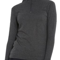 ap'pulse Women Solid High Neck Pure Cotton Grey T-Shirt-picture-16