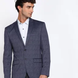 Men Checkered Single Breasted Formal Blazer-image-127