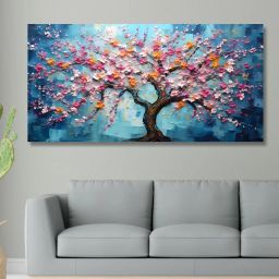 Unframed Rolled Art Print Beautiful Tree Canvas For Home Décor CR-218-17