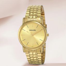 Chain StrapNJ7987YM06Sonata Analog Watch - For Men Champagne-toned-image-45