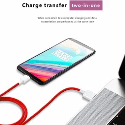CABTRONICS USB Type C Cable 2 A 1 m 65W_10V/6.5A VOOC/DART/WARP/DASH/SUPERVOOC/SUPERDART SUPERFAST CHARGER CABLE image 3