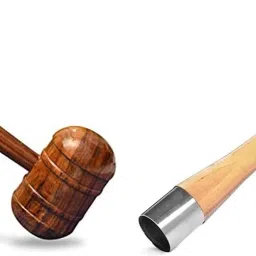 Combo of Grip Cone With Bat Hammer Wooden Bat Mallet-image-82