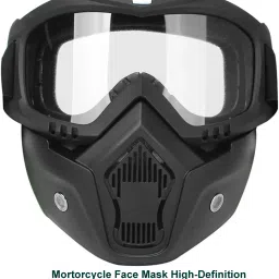 New FACE MASK NEW FOR BIKE HELMET Free-size 01 With Soft Foam Padded Detachable Mouth Filter For cycling Bike Off Road Racing Blowtorch Safety Goggle-picture-12