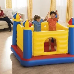 Jump-O-Lene Ball Pit Castle Bouncer With Pump Inflatable Hoppers & Bouncer-11