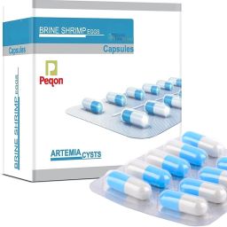 Peqon Artemia Cysts Brine Shrimp Eggs 1 Strip (10 Capsules) Shrimp 0.01 kg Dry New Born, Young Fish Food-10