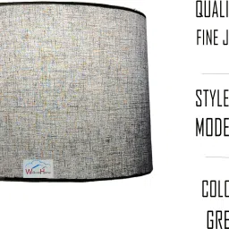 wolkomhome Lamp Shade for table and Floor Lamp Suitable For Home Decor Grey Table Lamps Lamp Shade image 3